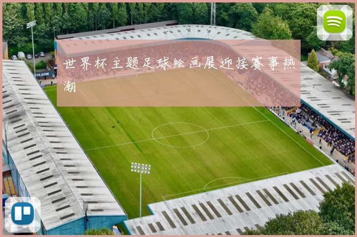 世界杯主题足球绘画展迎接赛事热潮