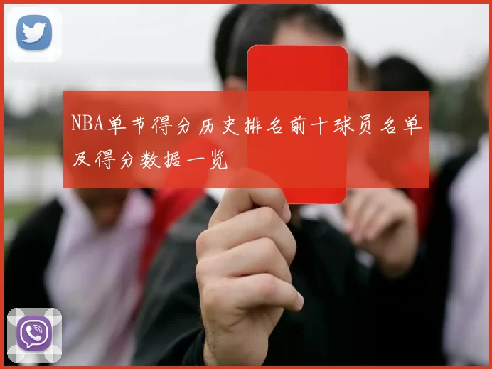 NBA单节得分历史排名前十球员名单及得分数据一览